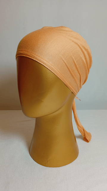 Plain Tie Back Cap  - Peach